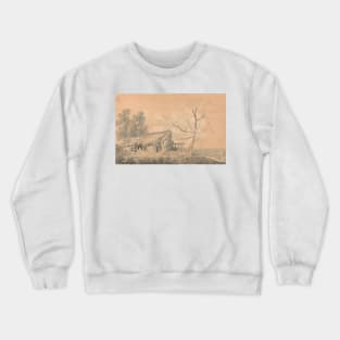 Landscape with Barn by J.M.W. Turner Crewneck Sweatshirt